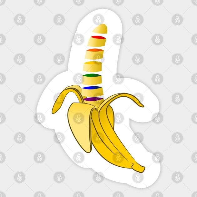 Gay Pride Pop Art Banana Sticker by mailboxdisco